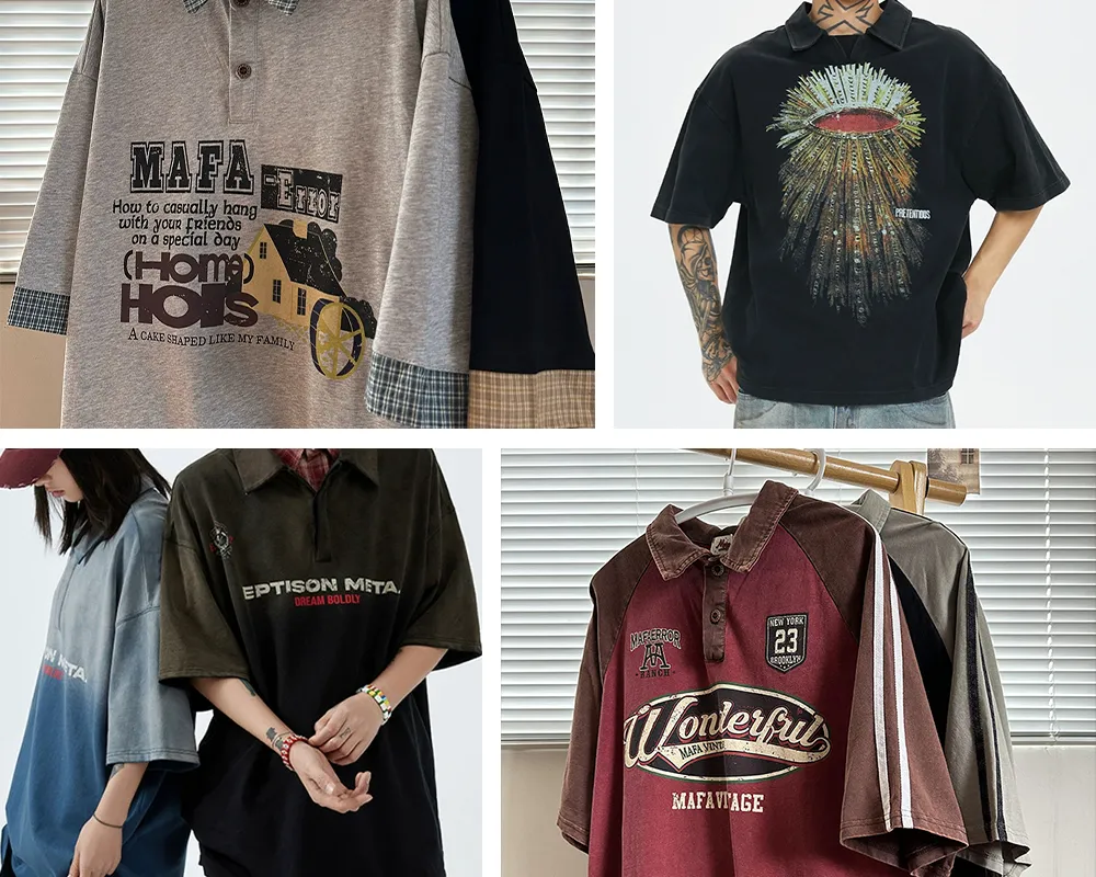 Polos, Structured cotton-rich garments