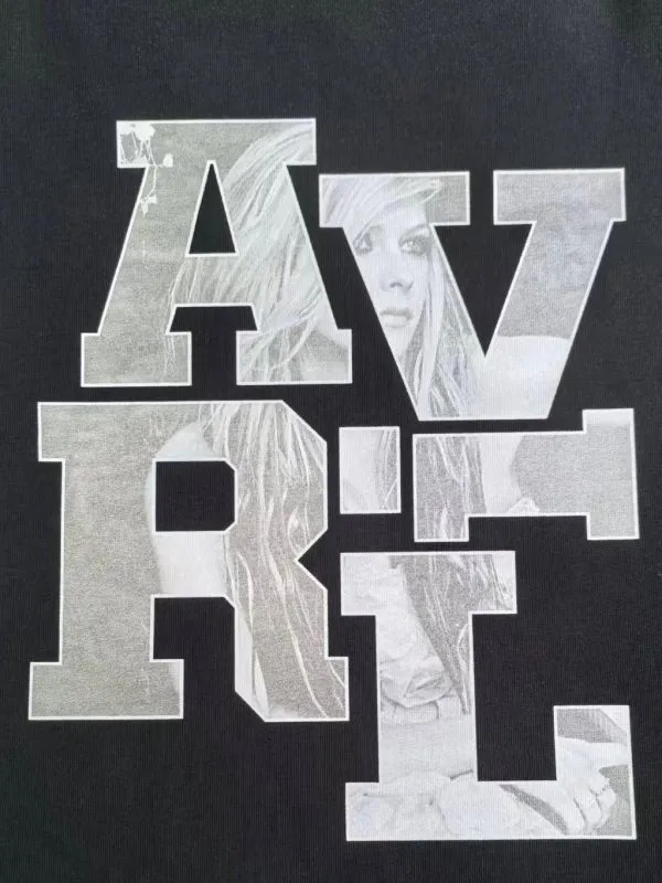 Silver glitter DTF print finish sample