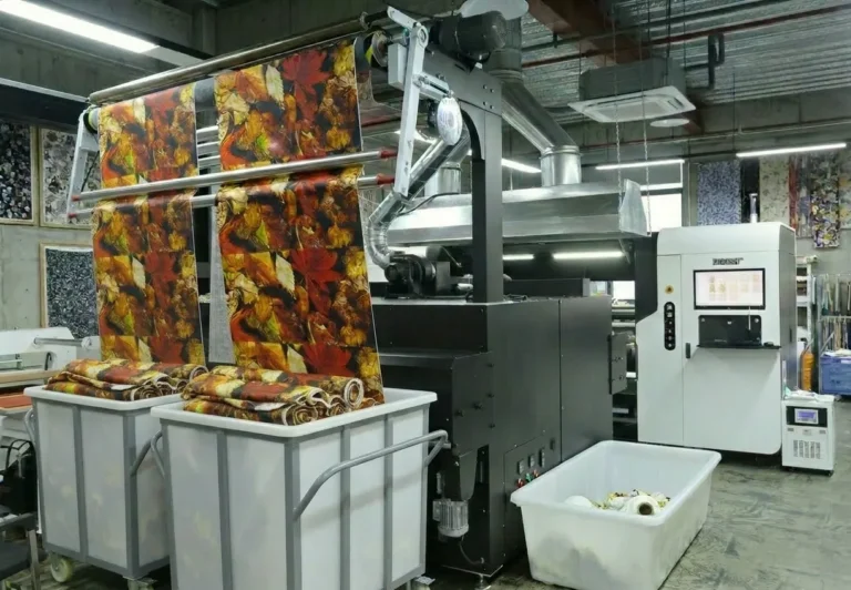 Dual-lane reactive printing upgrade for home-textile production